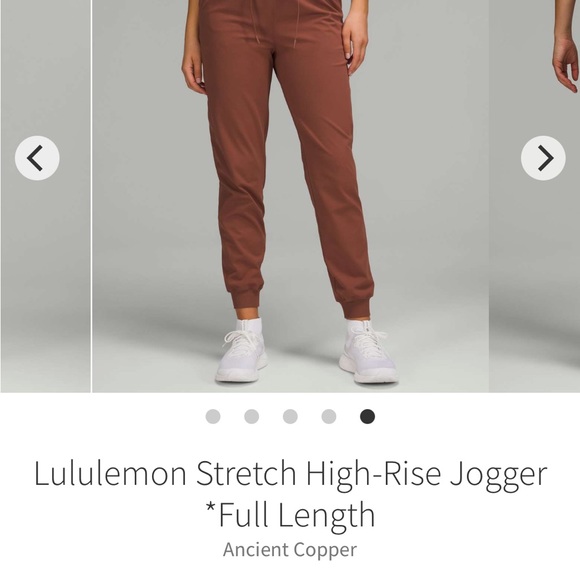 lululemon athletica Pants - NWOT Lululemon Stretch High-Rise Jogger *Full Length- Ancient Copper